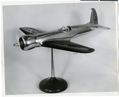 Photograph of airplane figurine, 1930-1950