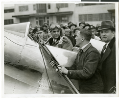 Howard Hughes at the Newark Airport, New Jersey, January 19, 1937