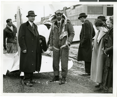 Howard Hughes at Newark Airport, New Jersey, January 1937