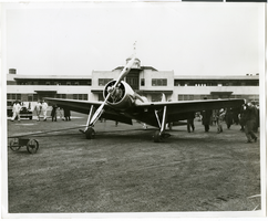 Photograph of the Hughes Racer at the Newark Airport, New Jersey, January 1937