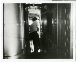 Photograph of a corridor, circa 1930s-1950s