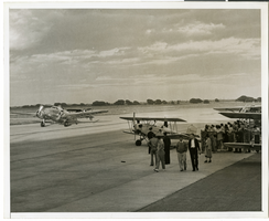 Photograph of Howard Hughes and the Lockheed 14, New York, circa 1920s-1950s