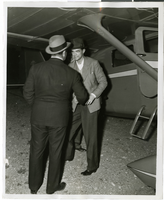 Photograph of Howard Hughes and Grover Whalen, July 4, 1938