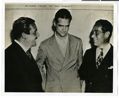 Photograph of Howard Hughes and other men, circa late 1930s