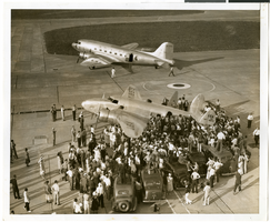 Photograph of the Lockheed 14 aircraft at Floyd Bennett Field, New York, July 10, 1938