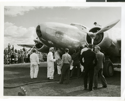 Photograph of the Lockheed 14 aircraft, Fairbanks, Alaska, July 15, 1938