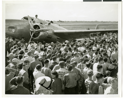 Photograph of the Lockheed 14 aircraft in Minneapolis, Minnesota, July 14, 1938