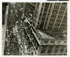 Photograph of a parade procession, New York, July 15, 1938