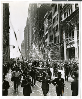 Photograph of a parade procession, New York, July 15, 1938