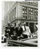 Photograph of a parade procession for Howard Hughes, New York, July 15, 1938
