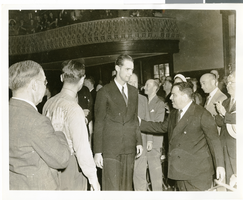 Photograph of Howard Hughes in City Hall, New York City, July 15, 1938