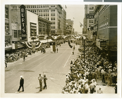 Photograph of a parade for Howard Hughes, Chicago, 1938