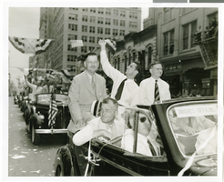 Photograph of a parade for Howard Hughes, Chicago, 1938