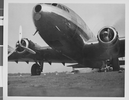 Photograph of Howard Hughes's Boeing Stratoliner, circa late 1930s