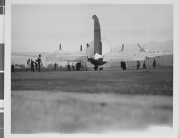 Photograph of Howard Hughes's plane, circa late 1930s
