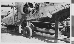 Photograph of Howard Hughes's Sikorsky S-43 at Lake Mead, circa 1943