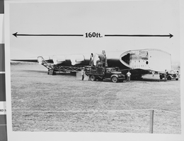 Photograph of the construction of Howard Hughes' Hercules, June 12, 1946