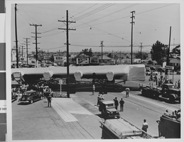 Photograph of the transportation of Howard Hughes' Hercules, California, June 13, 1946