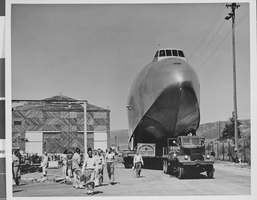 Photograph of Howard Hughes' Hercules, Culver City, California, June 16, 1946