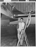 Photograph of Howard Hughes, circa 1947