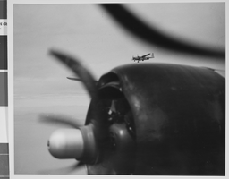 Photograph of the Air Force test plane in flight, circa 1947