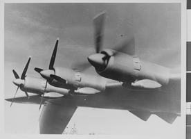 Photograph of Hughes' Flying Boat on a test run, San Pedro, California, November 01, 1947
