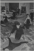 Photograph of Vassili Sulich and other dancers rehearsing in a studio, 1960s