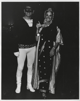 Photograph of Vassili Sulich with an unidentified woman, both in costume, 1960s