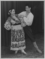 Photograph of Vassili Sulich with an unidentified female dancer, 1950s