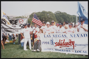 Photographs of "Solidarity Works" march, D, Culinary Union, Washington (D.C.), 1991 (folder 1 of 1)