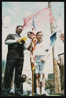 Photographs of Metro police arresting people at the Tropicana, Culinary Union, Las Vegas (Nev.), 1998 April 21 (folder 1 of 1)