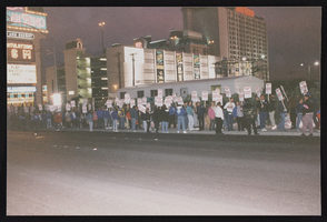 Photographs of MGM Grand Hotel picketing, Culinary Union, Las Vegas (Nev.), 1990s (folder 1 of 1)