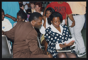 Photographs of Meeting with assemblyman Wendell D. Williams, Culinary Union, Las Vegas (Nev.), 1992 June 30 (folder 1 of 1)