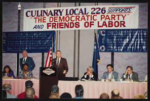 Photographs of Democratic party and friends of labor meeting, Culinary Union, Las Vegas (Nev.), 1990s (folder 1 of 1)