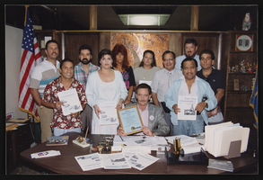 Photographs of Culinary newsletter awards, Culinary Union, Las Vegas (Nev.), 1992 June (folder 1 of 1)