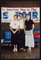 Photographs of "Ladies from Europe" posing with Jim Arnold, Culinary Union, Las Vegas (Nev.), 1990s (folder 1 of 1)