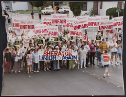 Photograph of Sheraton unfair rally, Culinary Union, Las Vegas (Nev.), 1990s (folder 1 of 1)
