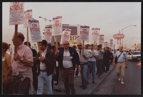 Photographs of Frontier Strike, United Auto Workers, Culinary Union, Las Vegas (Nev.), 1993 March 9, (folder 1 of 1)