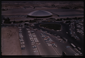 Color aerial view of the Las Vegas Convention Center.