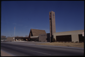 Color view of Bishop Gorman High School located at 1801 S Maryland Parkway and Oakey Boulevard.