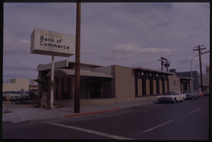 Color view of the Nevada Bank of Commerce building located at the North East corner of 4th Street and Bridger Avenue.