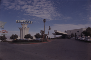 Color view of the Tropicana Hotel.