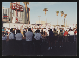 Photographs of Ironworkers and classified workers at Frontier Hotel, Culinary Union, Las Vegas (Nev.), 1991 August 07 (folder 1 of 1)