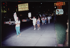Photographs of Frontier Strike night rally, Culinary Union, Las Vegas (Nev.), 1991 September 21 (folder 1 of 1)