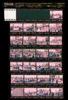 Photographs of Frontier Strike rally with a union leader named "Kirklin", Culinary Union, Las Vegas (Nev.), 1992 April 22 (folder 1 of 1)