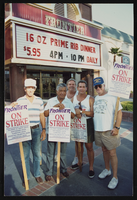 Photographs of Cesar Chavez at Frontier Strike, Culinary Union, Las Vegas (Nev.), 1992 August 14 (folder 1 of 1)