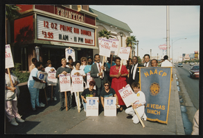 Photographs of Frontier Strike: NAACP on the line, Culinary Union, Las Vegas (Nev.), 1992 November 02 (folder 1 of 1)