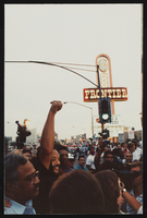 Photographs of Frontier Strike rally with Jesse Jackson, A, Culinary Union, Las Vegas (Nev.), 1990s (folder 1 of 1)