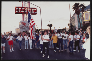 Photographs of Frontier Strike sit-down, D , Culinary Union, Las Vegas (Nev.), 1990s (folder 1 of 1)