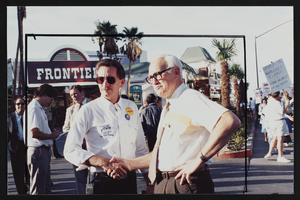 Photograph of Jim Arnold with postal workers union at Frontier Strike, Culinary Union, Las Vegas (Nev.), 1990s (folder 1 of 1)